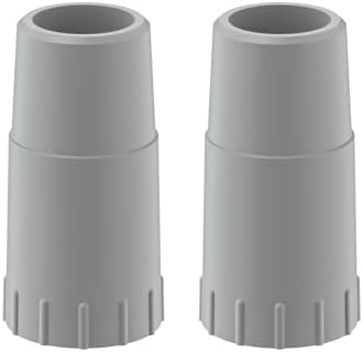 Grey thermoplastic rubber aquarium hose connector showing the flexible inner tube diameter