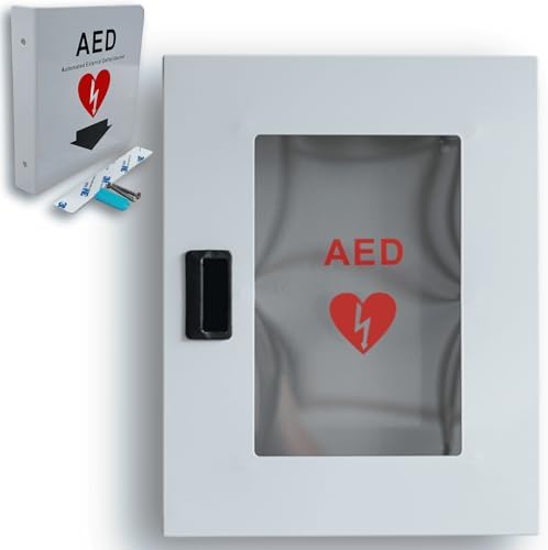 ISOP universal first aid storage cabinet with red emergency signage