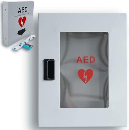 ISOP universal first aid storage cabinet with red emergency signage