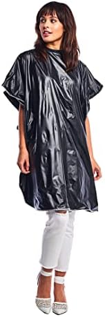 Professional stylist using Betty Dain shampoo cape