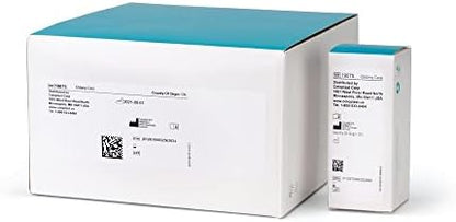 Side view of sixteen count bulk packaging for Coloplast brand stoma care protective powder supplies