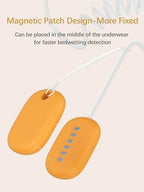 ZAMKAEEVI bedwetting alarm unit showing USB charging port and mode buttons