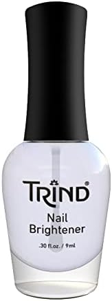 Trind fingernail and toenail whitening polish bottle showing transparent formula