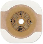 Hollister 11203 cut to fit skin barrier with adhesive tape border on a clean background