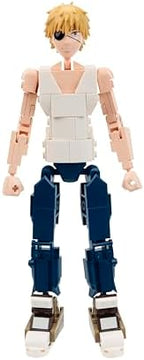 Rear angle of the completed collectible display toy showing the sturdy QuikBrik core structural design.
