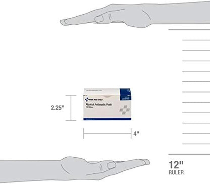 Sterile alcohol prep pads for first aid kits and travel