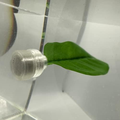Aquarigram Magnetic Leaf Hammock utilized as a floating plant separator in an aquarium.