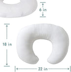 Blackleaf Baby feeding pillow showing ergonomic crescent shape