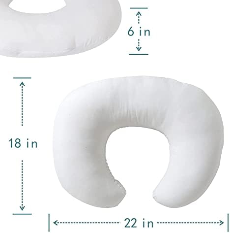 Blackleaf Baby feeding pillow showing ergonomic crescent shape