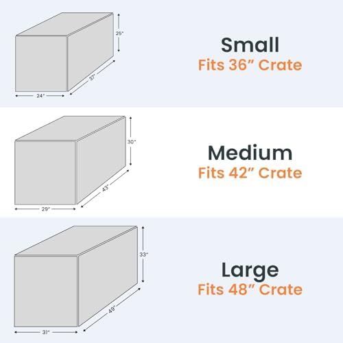 Premium 4Knines black pet crate cover creating a secure indoor den for dogs
