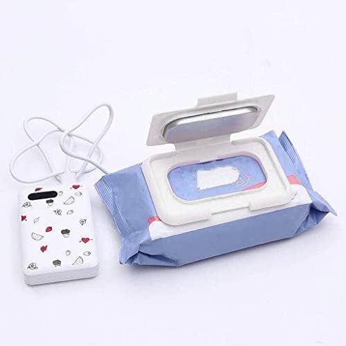 White infant wipe warmer on a changing table