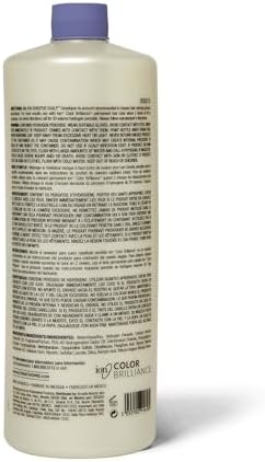 Close up of Ion 20 Volume developer label details