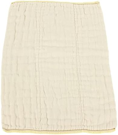 OsoCozy unbleached prefold cloth diapers close-up showing the textured cotton gauze weave pattern.