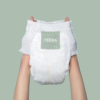 Terra non toxic sensitive skin baby diapers premium absorbent core close up