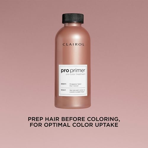 Authentic USA imported Clairol pre color serum bottle for uniform hair dye absorption