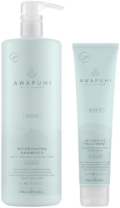 Paul Mitchell Awapuhi Wild Ginger Repair Duo Set packaging and pump dispensers