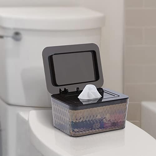 Open Hswt wipe container showing one-handed operation feature