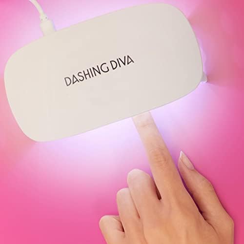 Compact LED nail lamp for semi-cured gel strips