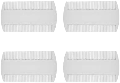 Fine tooth plastic nit comb set by 55 TRENDS for family head lice detection