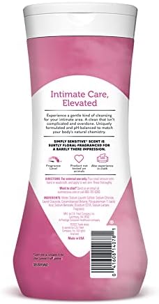 pH-balanced feminine body wash for sensitive skin imported from USA