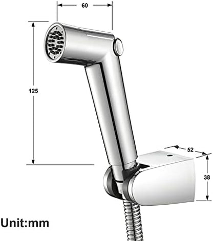 Adjustable pressure bidet sprayer for cloth diapers