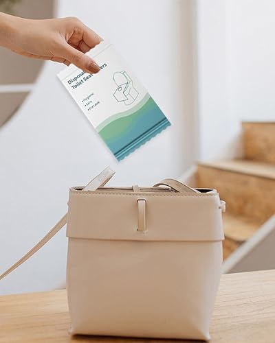 Compact pocket sized packed hygiene shields stored inside a travel bag