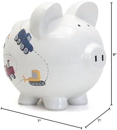 Premium packaging view of the imported high quality dolomite ceramic vehicle coin savings box