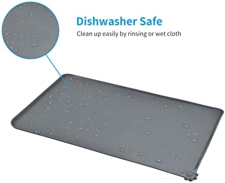 Audwud Silicone Waterproof Pet Feeding Mat flexible travel fold
