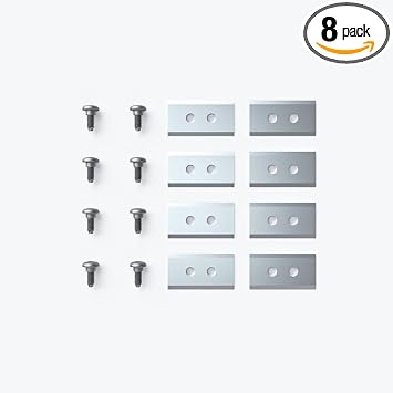 Mammotion Replacement Blades 8 piece kit front view premium stainless steel robot mower accessory