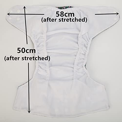 Side view of Sigzagor reusable toddler diaper showing leg gussets