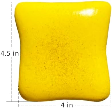 Side view of compact bread shaped squishy displaying its thickness and slow rise