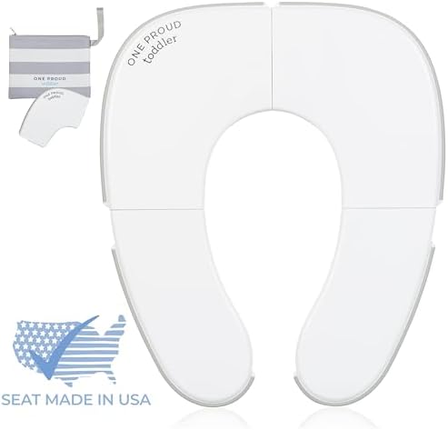 One Proud Toddler foldable travel potty seat closed profile