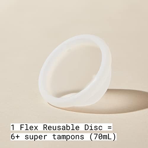 Top down view of the medical grade silicone Flex period disc texture.
