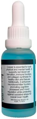 Rainier Labs liquid copper tincture bottle label details