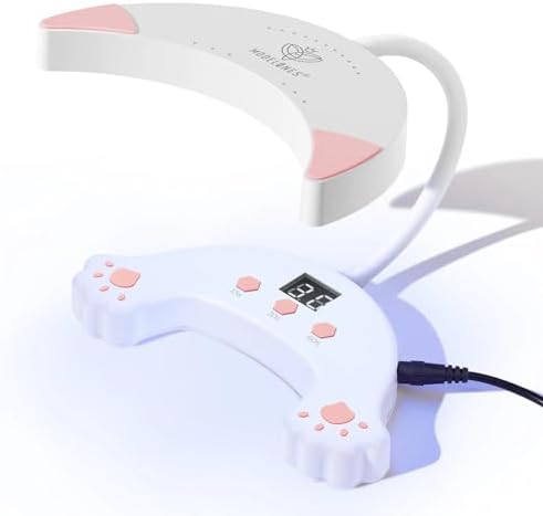 Modelones nail lamp with flexible gooseneck extended