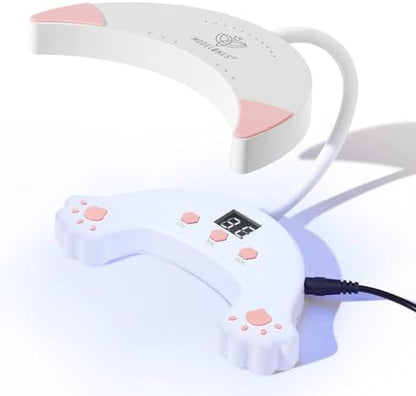 Modelones nail lamp with flexible gooseneck extended