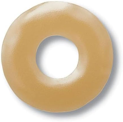 Ceramide-infused moldable skin barrier ring for leak prevention.