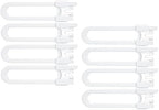 Vmaisi adjustable U shaped child safety lock installed on kitchen cabinet handle