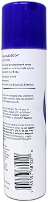 Talc-free intimate deodorant spray with Vitamin E and Chamomile