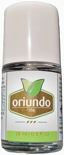 Oriundo Natural Life extra strength nail renewal solution showing the package box and sixteen milliliter bottle