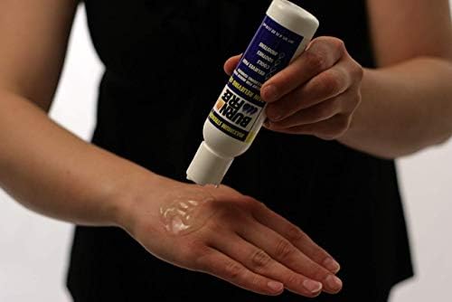 Maximum strength BurnFree gel packaging showing usage for minor burns and sunburn relief.