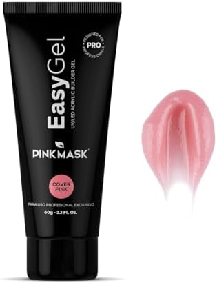 Pink Mask Easy Gel professional nail builder texture