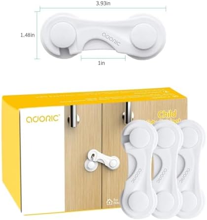 Adoric child safety cabinet locks white color variant