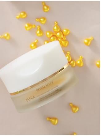 Jafra anti aging eye serum capsules jar packaging detail