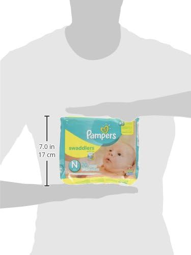 Pampers Swaddlers 20 count pack packaging details