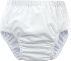 Green Sprouts Mireazw white baby swim diaper side snaps