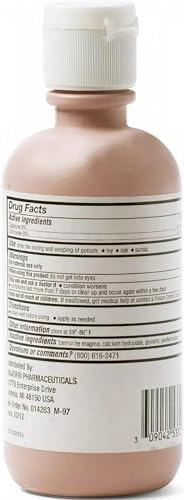 Leader Calamine medicated external analgesic bottle highlighting dual action itch relief formula
