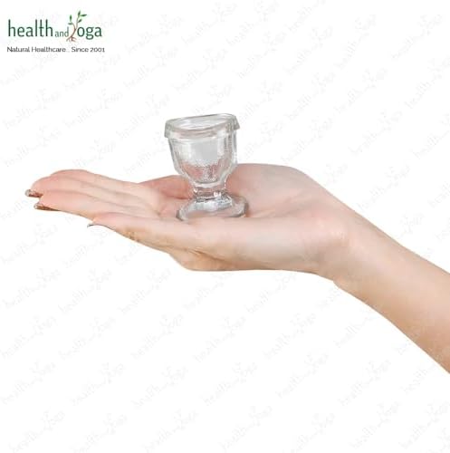 Crystal clear heavy duty glass eye wash kit for removing dust and allergens.