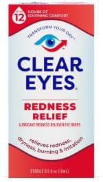 Clear Eyes sterile lubricant drops for red eye relief