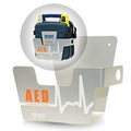 Cardiac Science Powerheart G3 AED Wall Mount Sleeve 180-2022-001 front view for emergency medical storage.